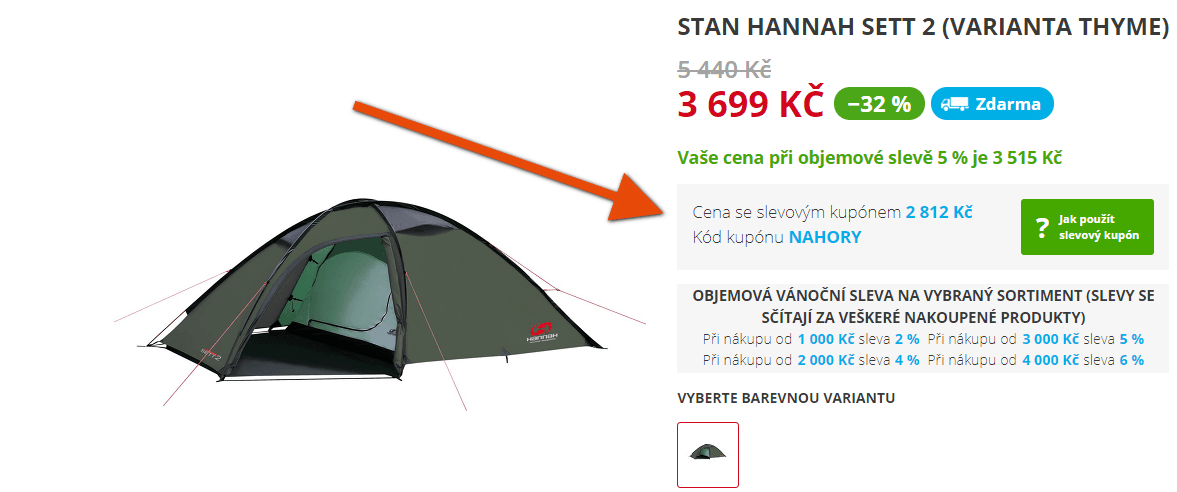 Stan Hannah Sett 2, pro 3 osoby