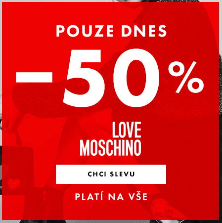 Bibloo - Sleva 50% na Love Moschino