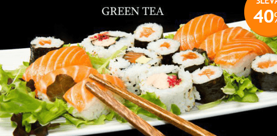 Sushi menu v restauraci Green Tea