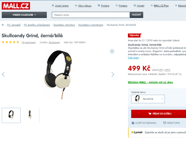 Sluchátka Skullcandy Grind 