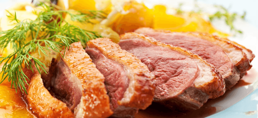 Tříchodové menu s kachními prsy pro dva