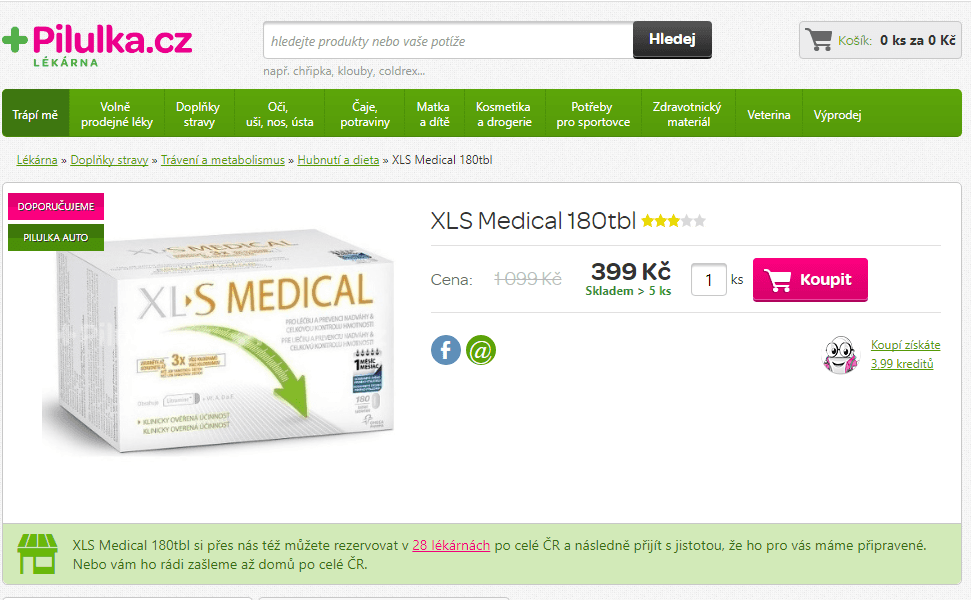 XLS Medical 180tbl