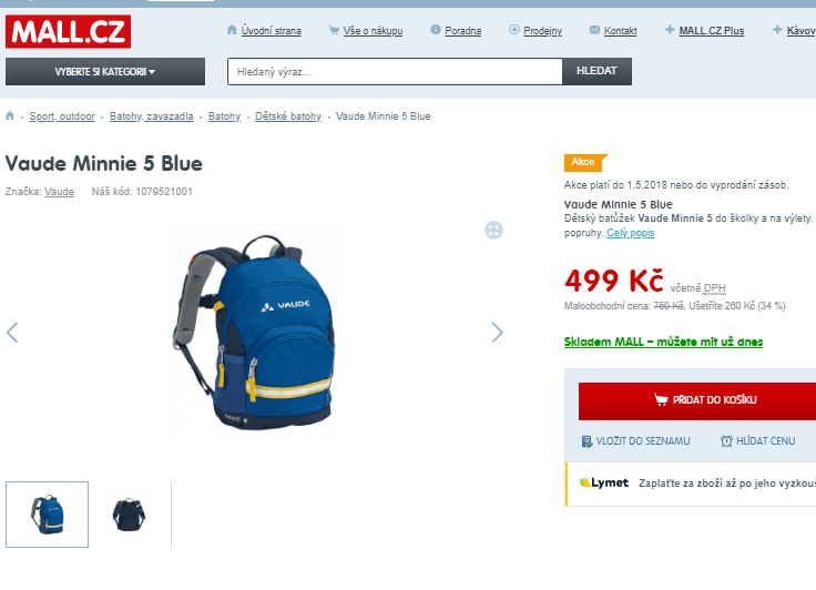 Dětský batoh Vaude Minnie 5l 