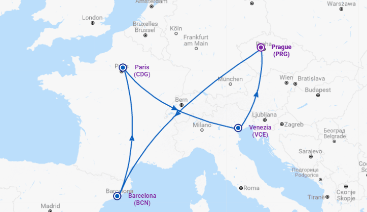 Nejkrásnější města Evropy najednou za 3 402 Kč