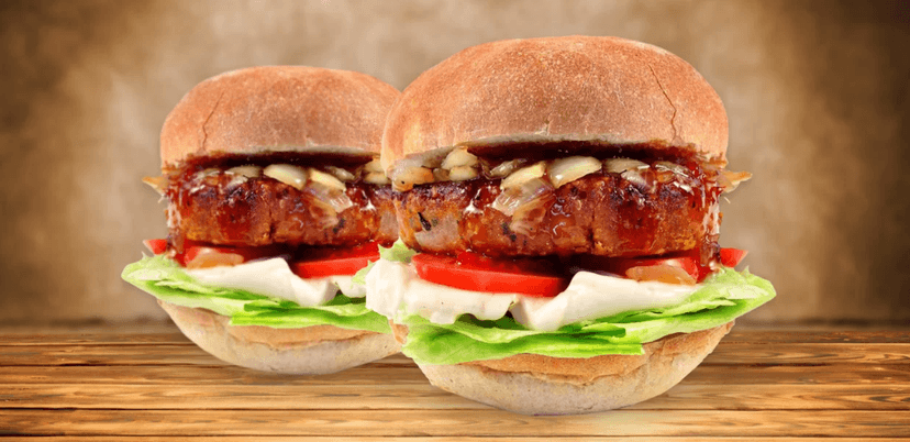 2 x vege burger i s rozvozem