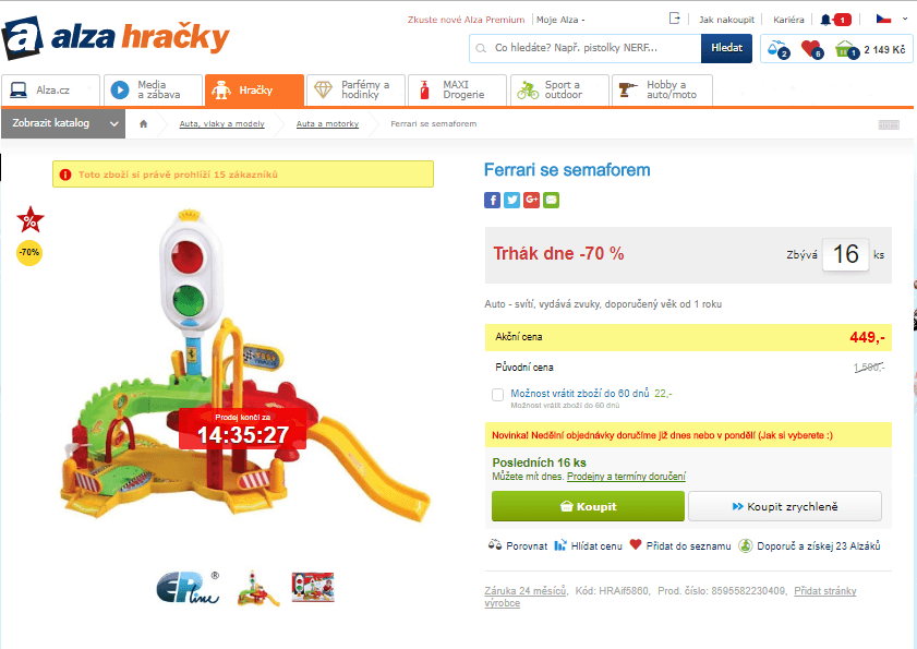 Ferrari hrací sada se semaforem