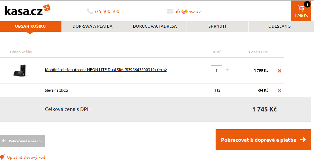Accent, 4x 1,3GHz, 2GB RAM, 5", LTE