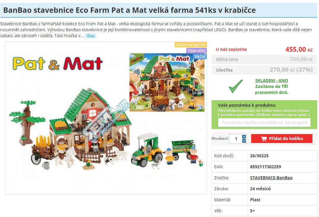 Banbao Pat a Mat velká farma, 541 dílů