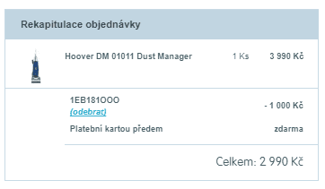 Vysavač Hoover, 700 W, tř. A, 1,75 l