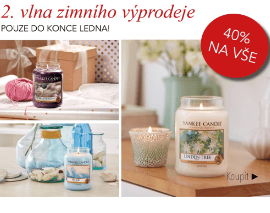 Výprodej vonných svíček Yankee Candle