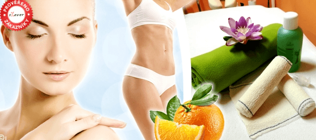 Wrap + ošetření obličeje - peeling, zábal z řas