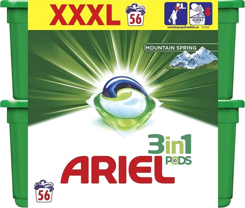 Gelové kapsle Ariel 3v1 56 ks