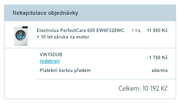 Pračka Electrolux,  A+++, 8kg, 1200 ot/min