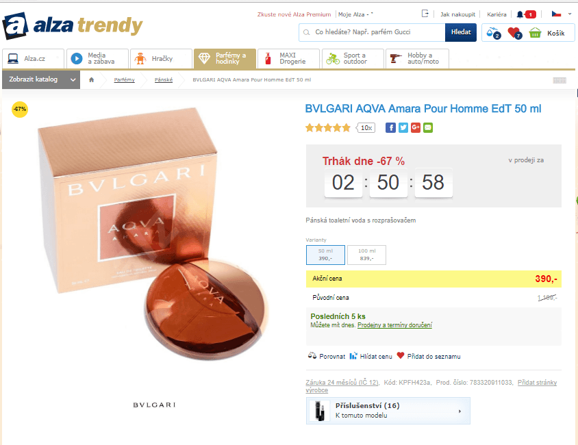 BVLGARI AQVA Amara Pour Homme EdT 50 ml