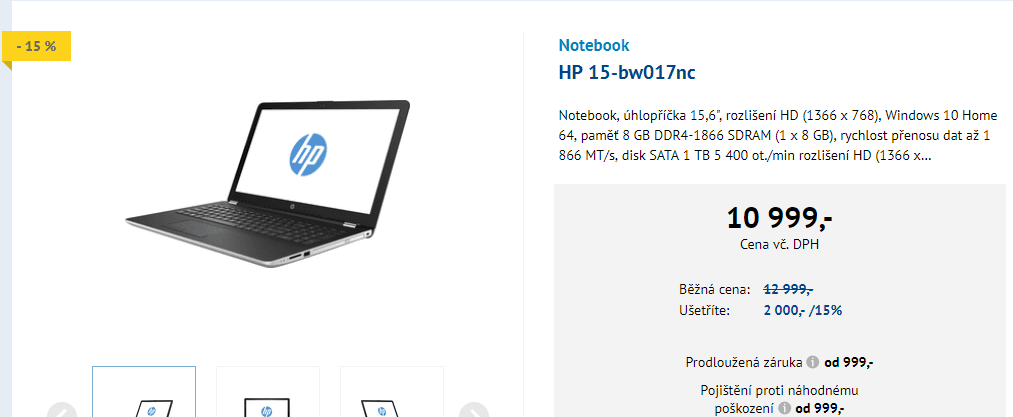 HP, až 2,9GHz, 8GB RAM, 2GB grafika