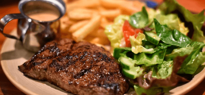 Steak z krkovice či kuřecího masa