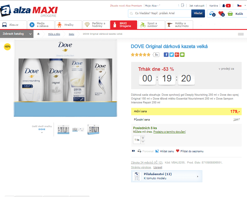 Dove Original velká dárková sada