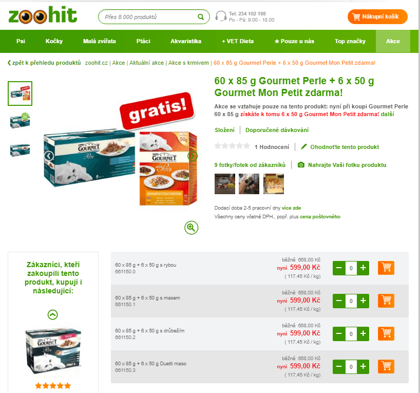 Kapsičky Gourmet Perle 60 x 85 g
