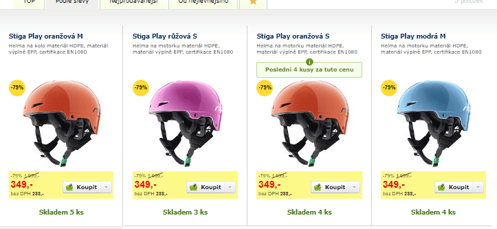 Dětské helmy Stiga play - různé