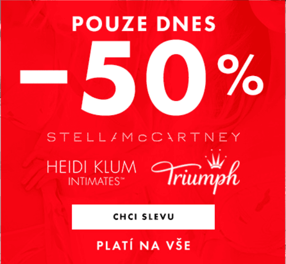Sleva 50% na spodní prádlo vybraných značek
