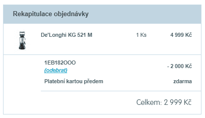 Kávomlýnek De'Longhi KG 521