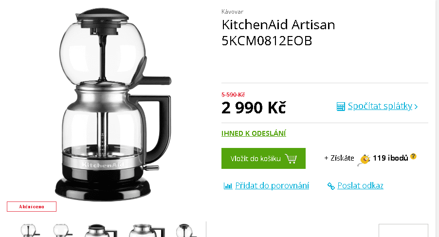 Vakuový kávovar Artisan KitchenAid