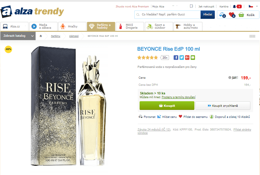 BEYONCE Rise EdP 100 ml