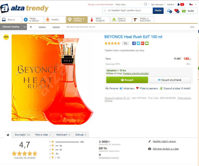 BEYONCE Heat Rush EdT 100 ml