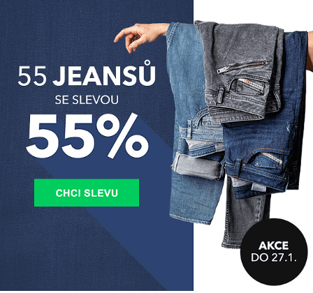 Urbanstore.cz - sleva 55% na vybrané džíny