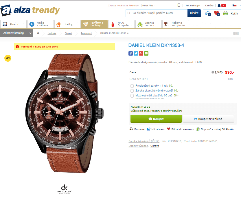 Pánské hodinky Daniel Klein DK11353-4