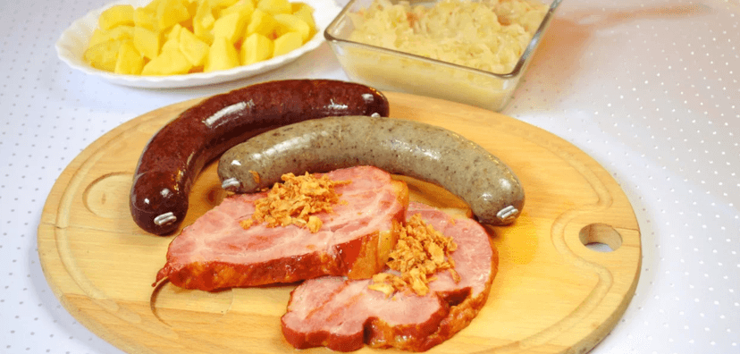 Prkno plné zabijačkových dobrot pro dva