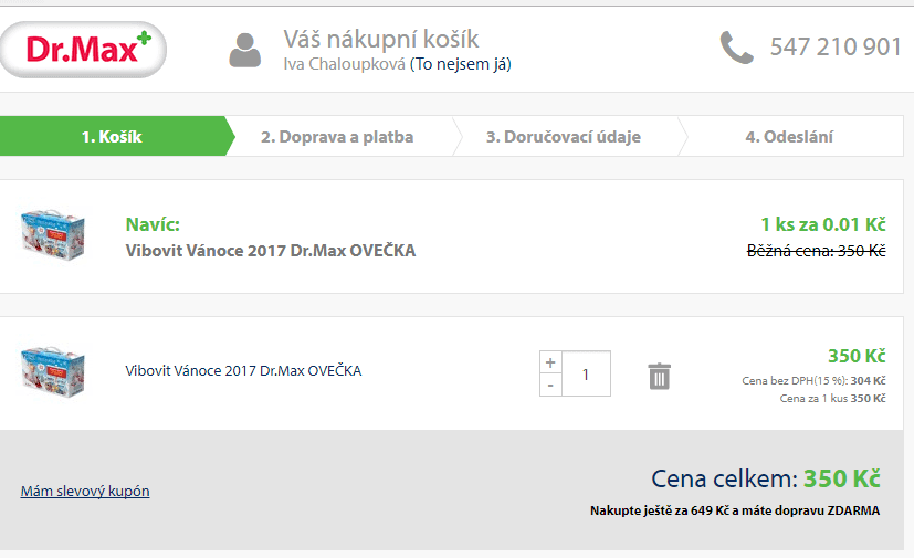 Vibovit balení s lampičkou 1+1 zdarma