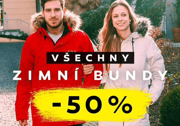 Sleva 50% na všechny zimní bundy