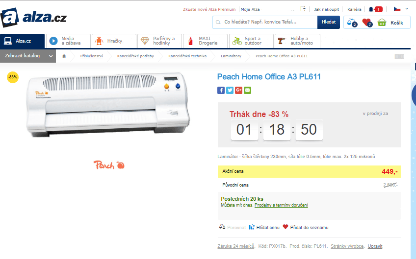 Laminátor Peach Home Office