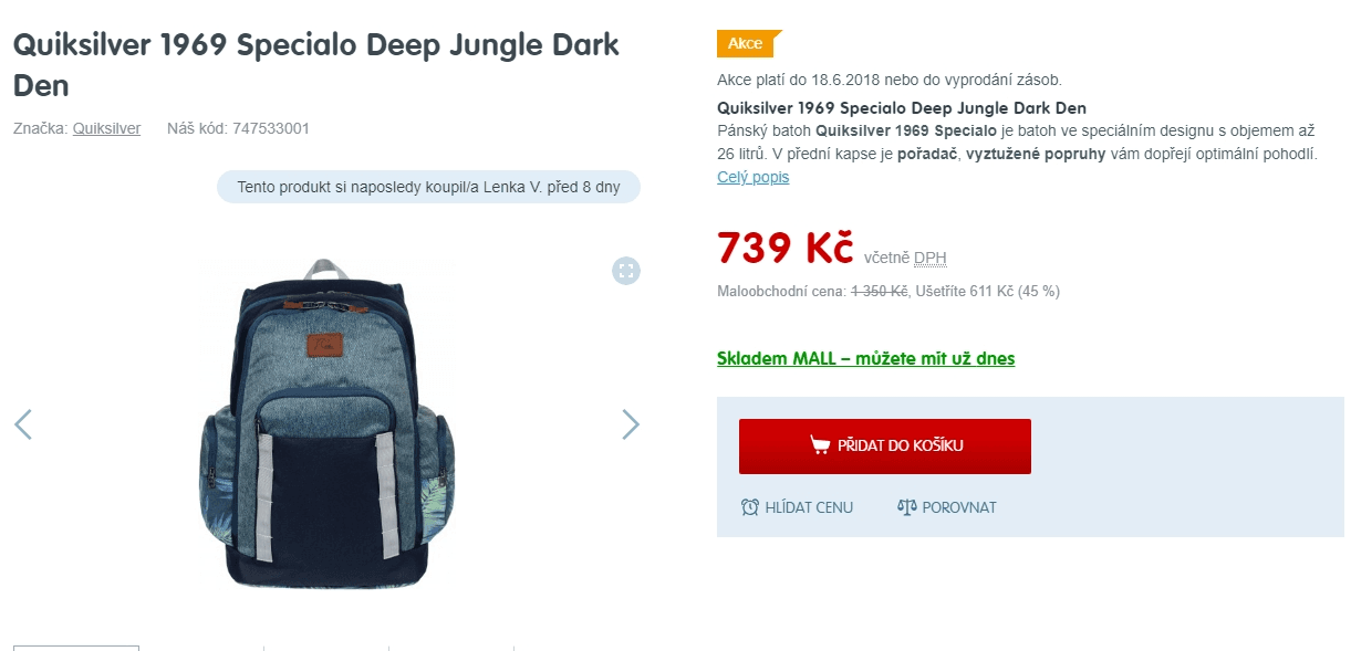 Pánský batoh Quiksilver 