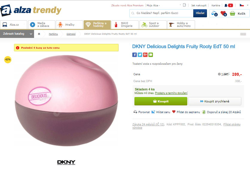 DKNY Delicious Delights Fruity Rooty EdT 50 ml