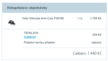 Žehlička Tefal FV9788 Ultimate Anti-Calc