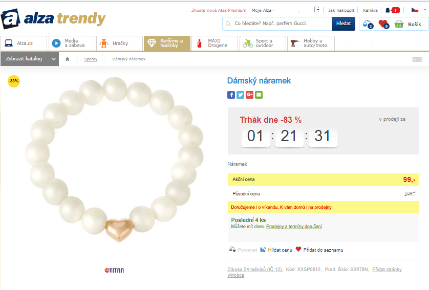 Dámský náramek Titan 