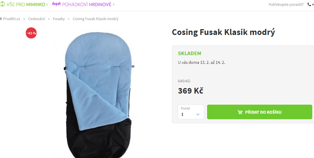 Fusak pro nejmenší COSING