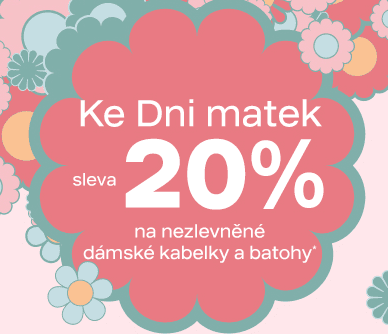 Sleva 20% na kabelky, batohy a tašky