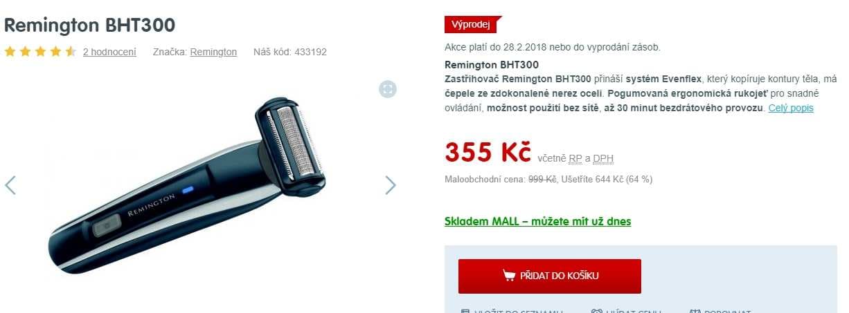Zastřihovač vlasů a vousů Remington