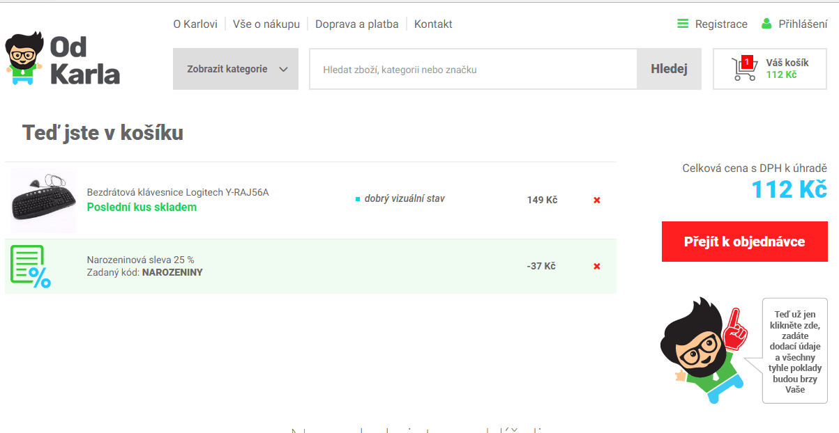 OdKarla.cz - sleva 25% na vybrané zboží