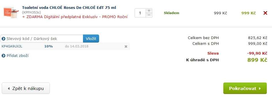 Dámský parfém Chloé Roses 75 ml