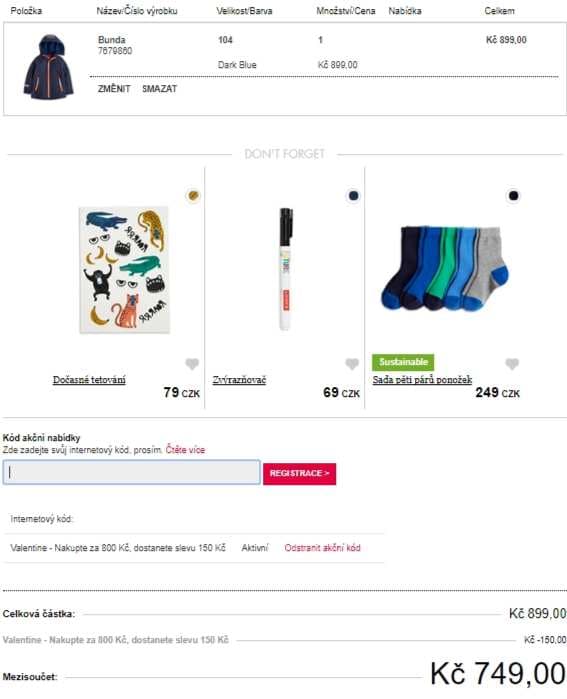 Sleva 150 Kč z nákupu nad 800