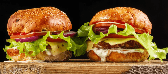 2× hamburger výběrem z 5 druhů