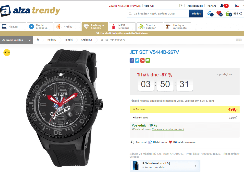 Pánské hodinky JET SET V5444B-267V