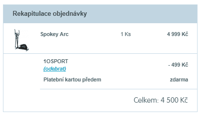Eliptický trenažér Spokey Arc