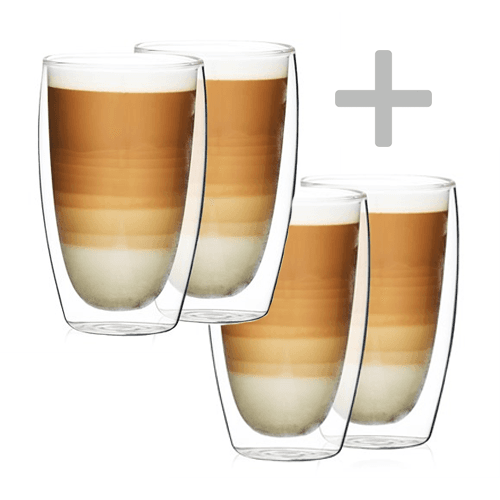 Termo sklenice na latté 410 ml 4 ks