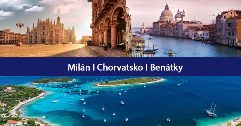 Léto: Milán + Chorvatsko a Benátky za 2 953 Kč