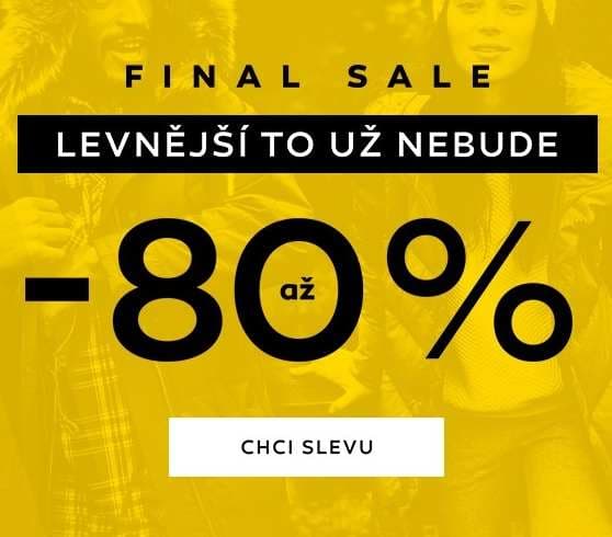 Velký výprodej módy - slevy 80%